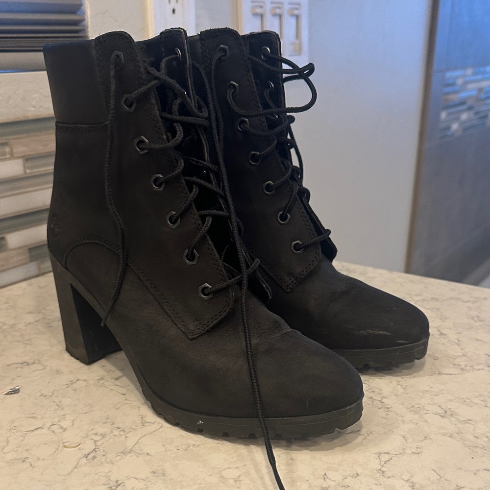 Timberland Women's Charcoal Lace-Up Boots